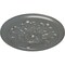 Ekena Millwork Legacy Acanthus Ceiling Medallion (Fits Canopies up to 3 1/2"), 12 3/4"OD x 7/8"P, Silver CM12LESLS - alternate 3